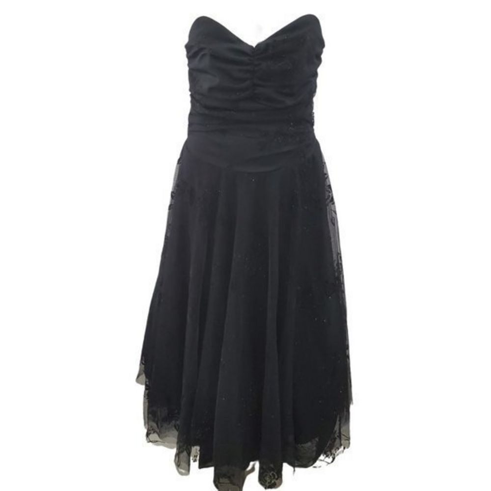 Eliza J Dress 6 Sparkle Tulle A-line Cocktail Fit
